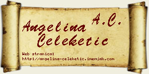 Angelina Čeleketić vizit kartica